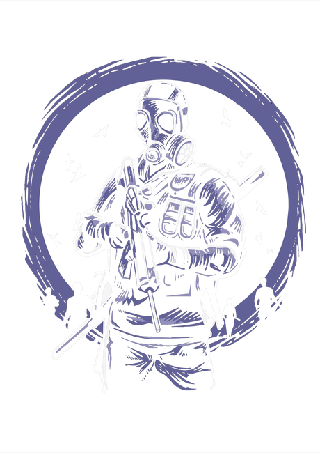 R 03 Gas Mask Soldier