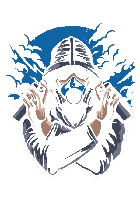 R 02 Graffiti Gasmask