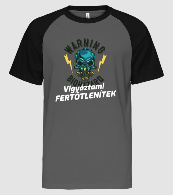 minta szürke/fekete pólón
