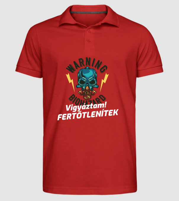  minta piros pólón